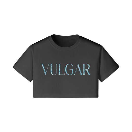 Blue Vulgar Crop Top | Midnite Apparel | Street Style Rave Apparel