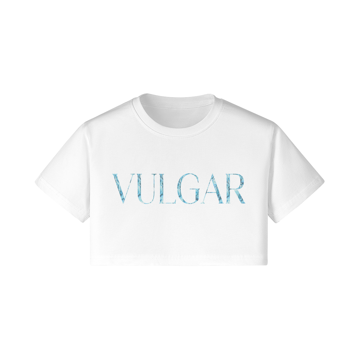 Blue Vulgar Crop Top | Midnite Apparel | Street Style Rave Apparel